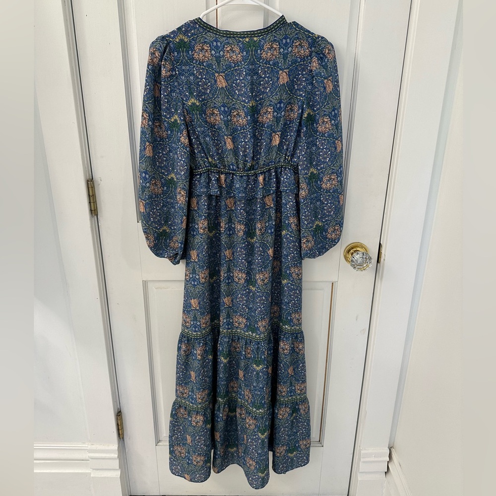 Floral patterned long sleeve dress • size XS • boho style • lightweight & flowy - Picture 3 of 7